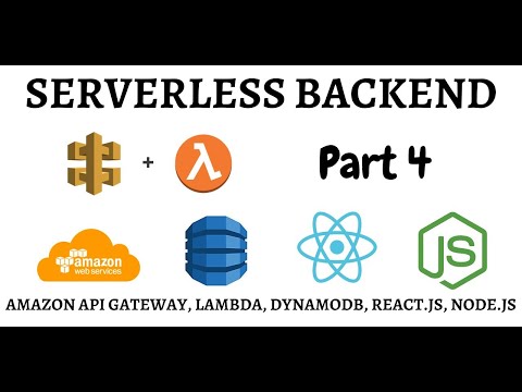 Serverless Application Using React Aws Api Gateway Lambda Function Dynamodb S3 Part 4