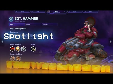 Hero Spotlight SGT HAMMER - Heroes of the Storm GERMAN