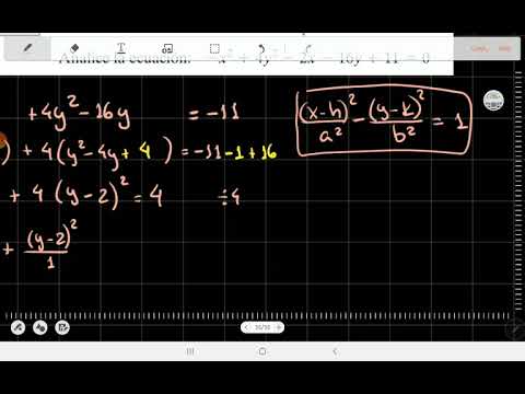 4.12 Hipérbola - Analizando la ecuación polinómica de una hipérbola (ejemplo 3)