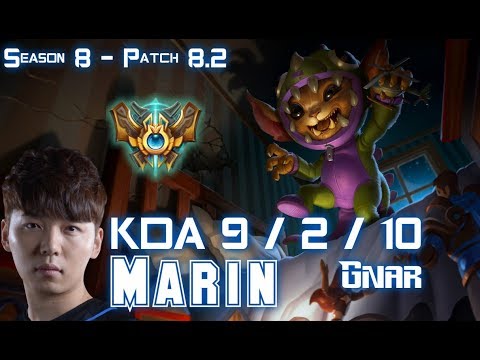 MaRin GNAR vs JAYCE Top - Patch 8.2 KR Ranked