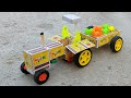 How To Make Matchbox Tractor With Trolley At Home Diy Matchbox Tractor Diy Toy Tractor Trolley