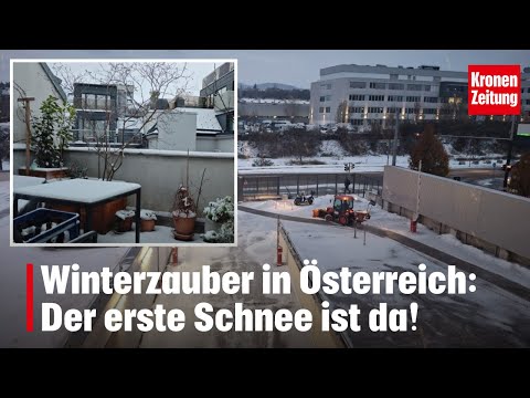 Der erste Schnee ist da! | krone.tv NEWS