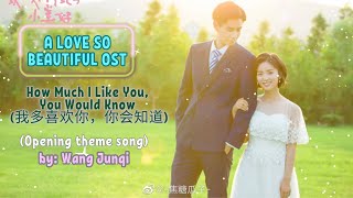 Download lagu How Much I Like You, You Would Know (我多喜欢你，你会知道) (Opening) by: Wang Junqi - A Love So Beautiful OST mp3