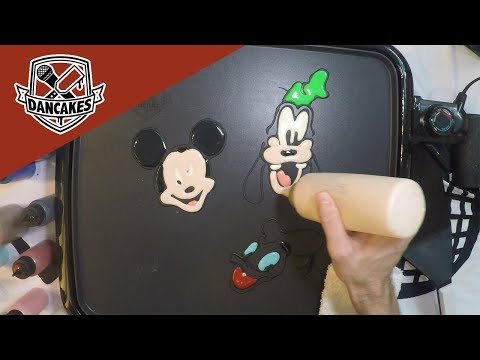 Mickey, Donald, Goofy Pancake Art LIVE