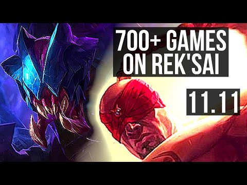 REK'SAI vs LEE SIN (JUNGLE) | 12/1/8, 1.7M mastery, 700+ games, Legendary | EUW Diamond | v11.11