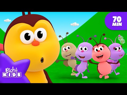 Vamos Contar os Bichinhos 🐞 Cinco Bichinhos | Aventura na Colina! | MIX 🌈 PARA CRIANÇAS