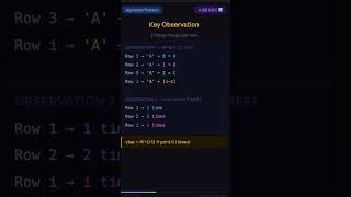 Wipro Asked THIS Alphabet Pattern & Everyone Was Confused! 😱 | Java DSA #dsa #java #programming