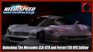[XBSX2 Dev Mode] NFS Hot Pursuit 2 - Unlocking The Mercedes CLK-GTR and Ferrari F50 NFS Edition