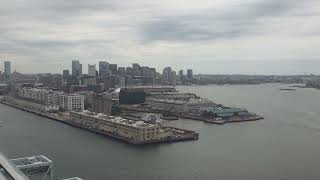 Boston, MA Skyline Landing in 8K