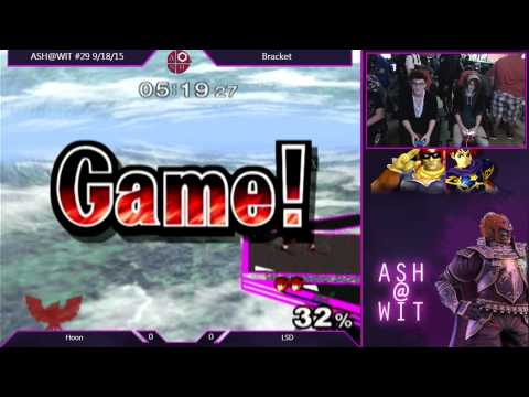 Hoon (Falcon) vs LSD (Roy) - ASH@WIT #29 Melee Bracket
