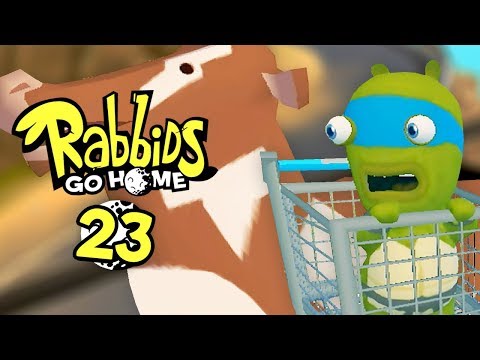 Rabbids Go Home - 23 - Cow-tch me if you can (2 Player)