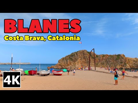 🇪🇸 Blanes Costa Brava Spain Summer Holiday 🌞 With Captions