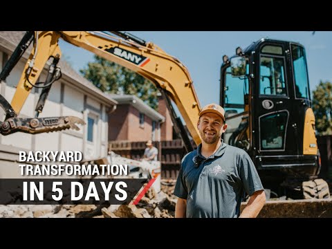 Transform Your Backyard In Just 5 Days With A SANY Mini!