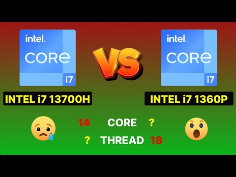 Intel Core i7 13700H 🆚 Intel Core i7 1360p ||🔥Comparação de processadores🔥||