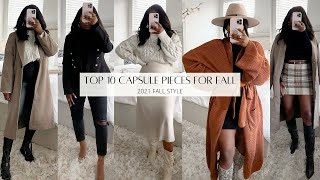 10 KEY ESSENTIALS FOR FALL! | AUTUMN CAPSULE WARDROBE