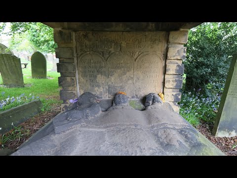 THE GRAVEYARD OF ST MARY'S CHURCH AT HEWORTH !!