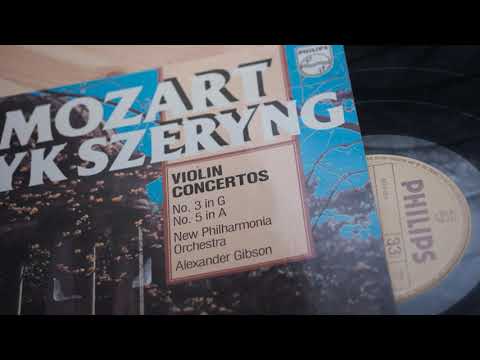 Mozart Violin Concertos No. 5 Henryk Szeryng New Philharmonia Orchestra Alexander Gibson 1970