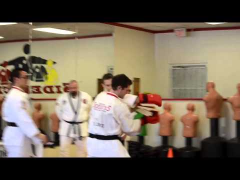 Taekwondo Spin Hook Kick Board Break