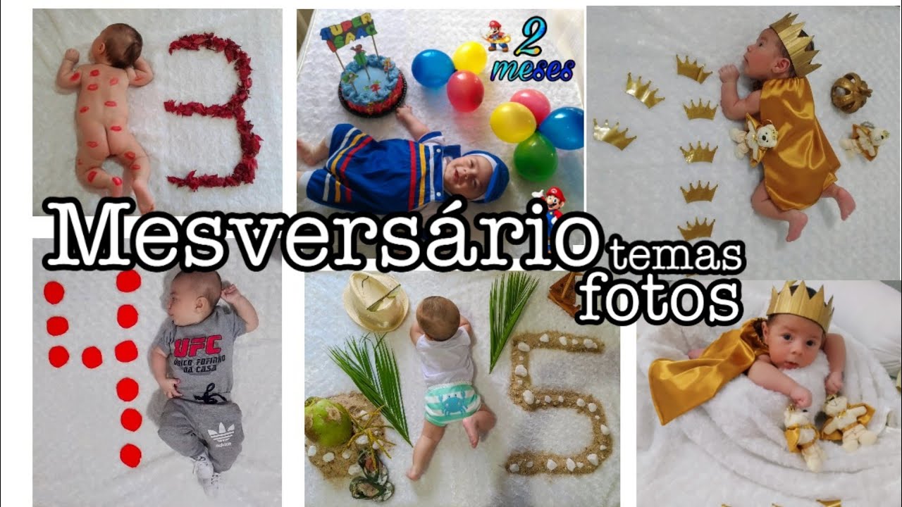 DICAS PARA MESVERSÁRIO: Fotos e Cenários