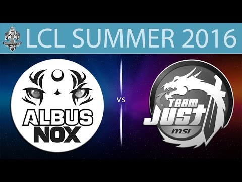 [LoL VODs] ANX vs JST | LCL Summer 2016 (04.06.2016) - Albus NoX Luna vs Team Just
