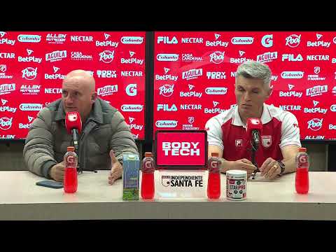 Rueda de prensa de Santa Fe tras su partido con Fortaleza