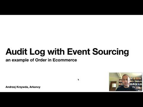 Simple audit log with Event Sourcing - Ecommerce/Order
