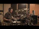 Film composer Brian Tyler drumming in studio