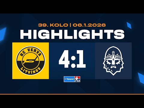 Highlights | HC Verva Litvínov vs. Rytíři Kladno 4:1 | 06.01.2026