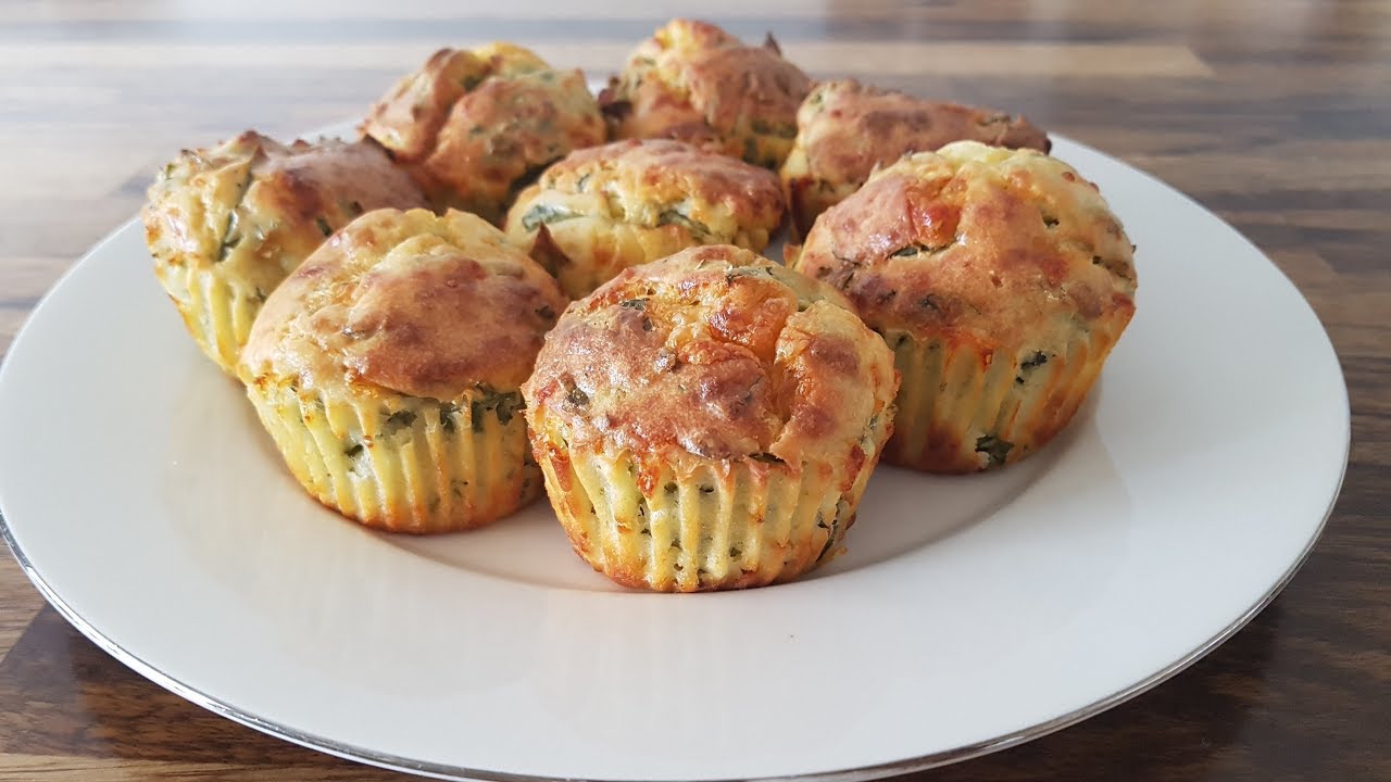 Spinach & Cheese Muffins Recipe The Cooking Foodie