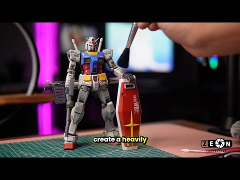 Golden Gunpla Weathering Tips! Fast, Easy, Realistic!