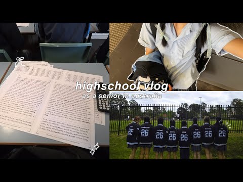 SCHOOL VLOG in australia📓 *last* first week of highschool, cute senior jerseys, study 24/7