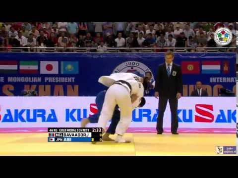 Judo 2015 Grand Prix Ulaanbaatar: Davaadorj (MGL) - Abe (JPN) [-66kg] final
