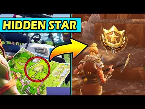SECRET Battle Star Week 1 *Hidden Star* Location Fortnite (Battle Star Road Trip)