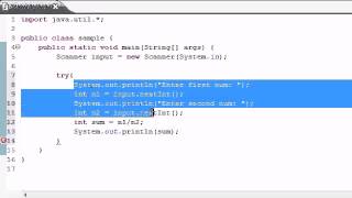 Java Video Tutorial Part 82 |   Exception Handling
