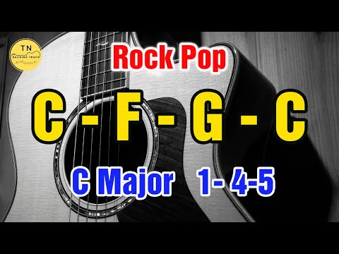 C 1-4-5 Rock Pop Backing Track C-F-G | TN Backing Track