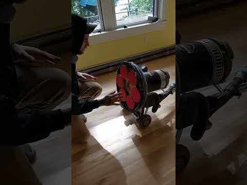 Apply Sanding Discs to Rotary Floor Sander