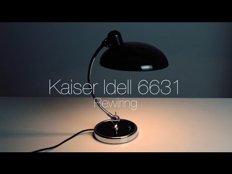 Kaiser Idell 6631 Luxus desk lamp rewiring
