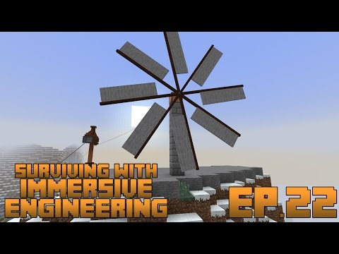 Surviving With Immersive Engineering :: Ep.22 - Windmill Power Generation And Engineer's Skyhook