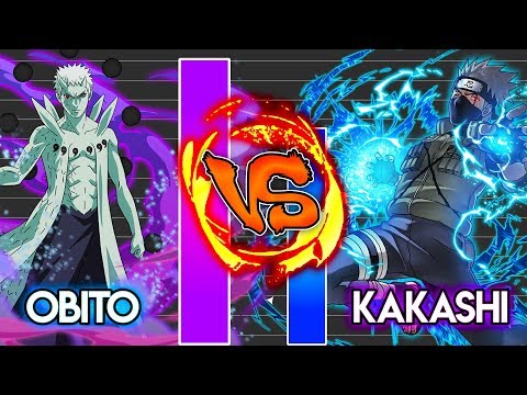 Power Level: Obito Vs. Kakashi [All Forms] | Naruto