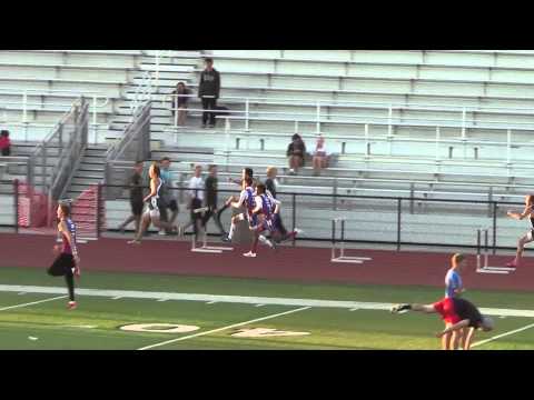 T Rios & M Gomez - VarB 300m H at Sunset Prelims 5-2-14