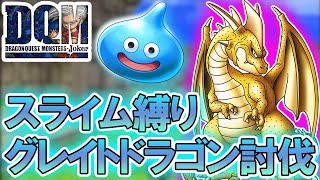 【ドラクエジョーカー】スライムでグレイトドラゴンを倒してみた【スライム縛りでクリアする#9】