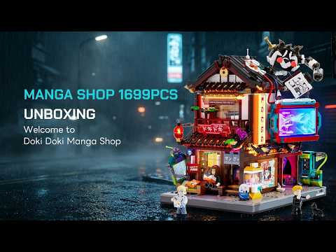 Vidéo Lumibricks Cyberpunk Neoncity 17015 : Boutique de mangas