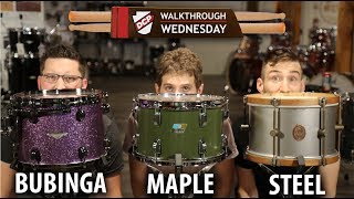 Video thumbnail for A&F Raw Steel, Tama Starclassic Bubinga, Ludwig Classic Maple - 3 Drum Sets Tested! by Drum Center of Portsmouth