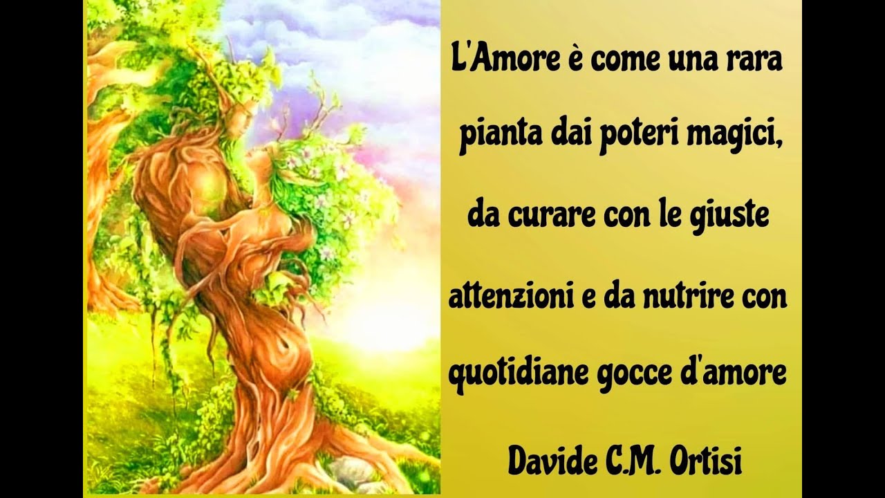 L'amore è come una rara pianta dai poteri magici ...