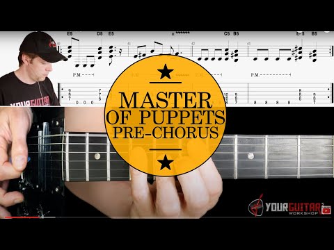 How To Play Master of Puppets Guitar Lesson #3 Pre-Chorus