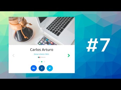 Tutorial Tarjeta de Presentación Portafolio con HTML CSS y JS Jquery