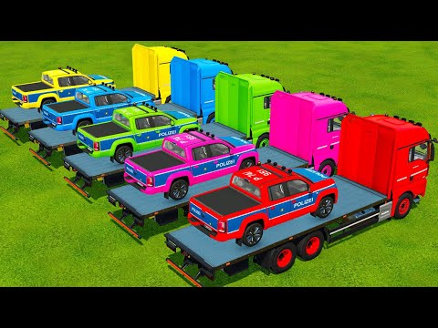 TRANSPORTING ROLLS ROYCE & BRABUS CARS WITH ISUZU TRUCKS - Farming Simulator 22