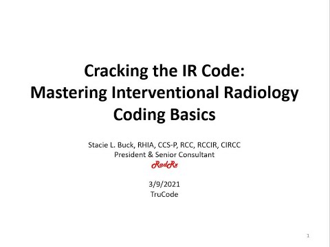 Cracking The IR Code: Mastering Interventional Radiology Coding Basics