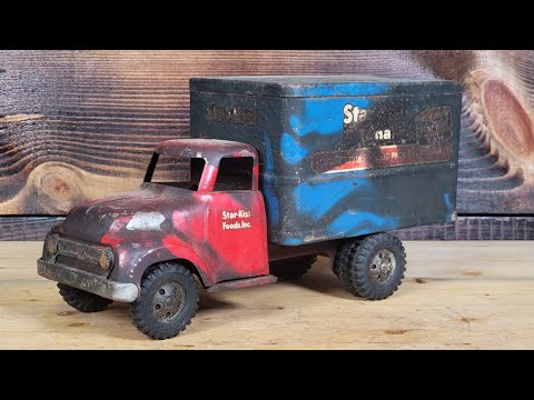 Rusty 1950's Tonka Starkist Tuna Truck Restoration