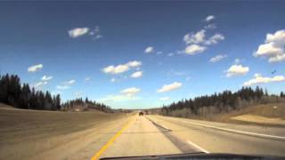 preview picture of video 'Time-lapse on the QEII from Calgary to Edmonton'
